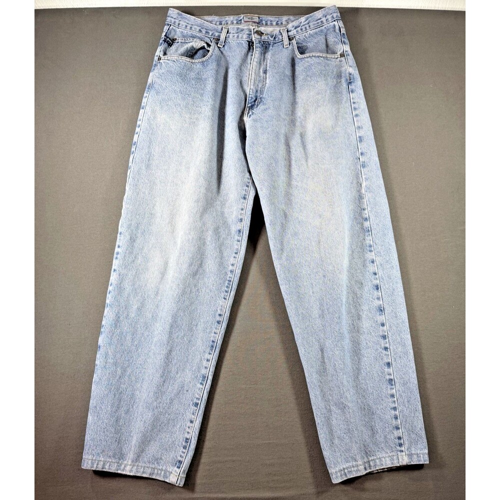 Vintage Pepe Jeans Mens 36x30 Stone Wash Baggy Wide Leg 90s Y2K  Made in USA